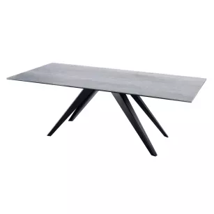 JULIETTA elegant table with a ceramic top and metal legs