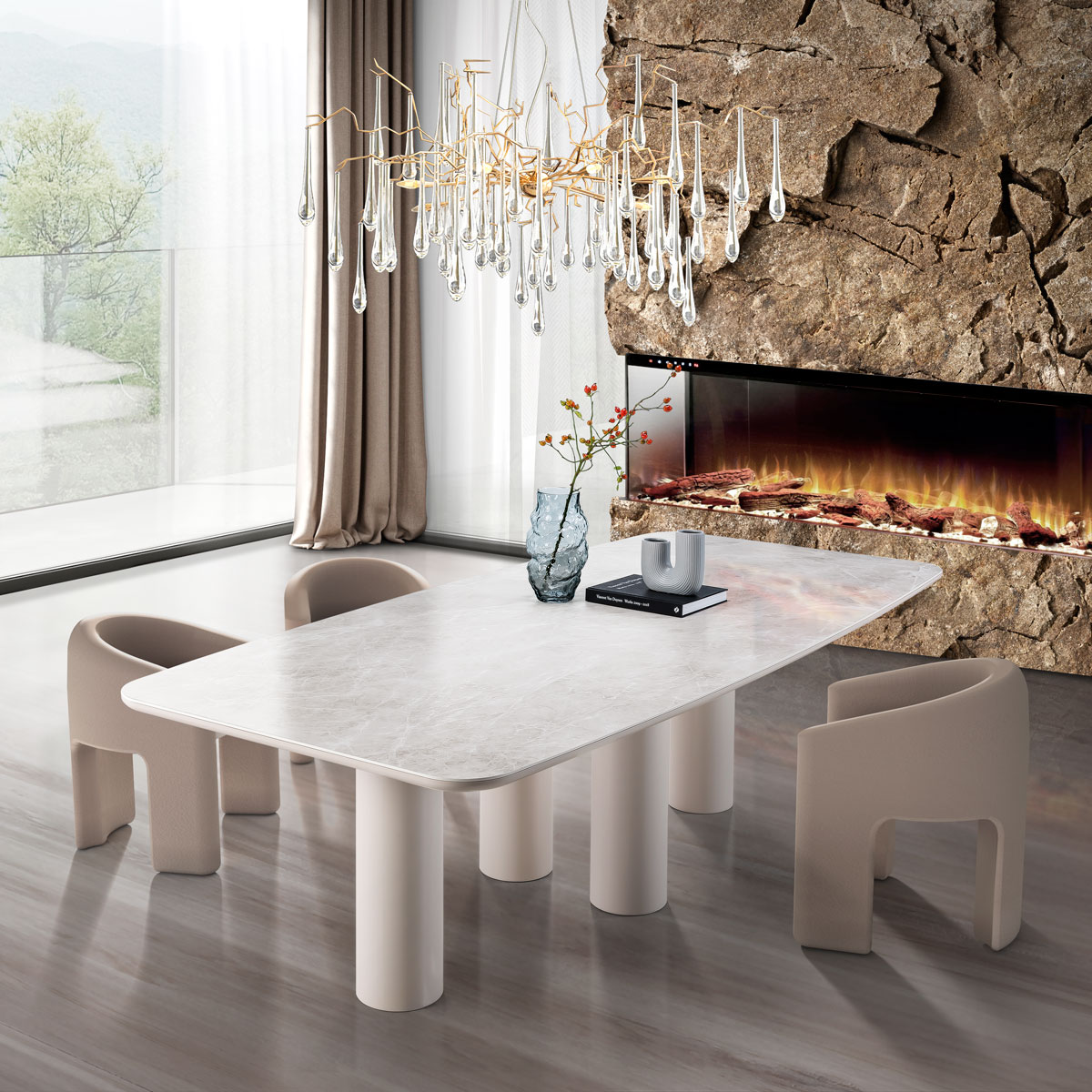 Bellagio ceramic dining table | Remo Meble