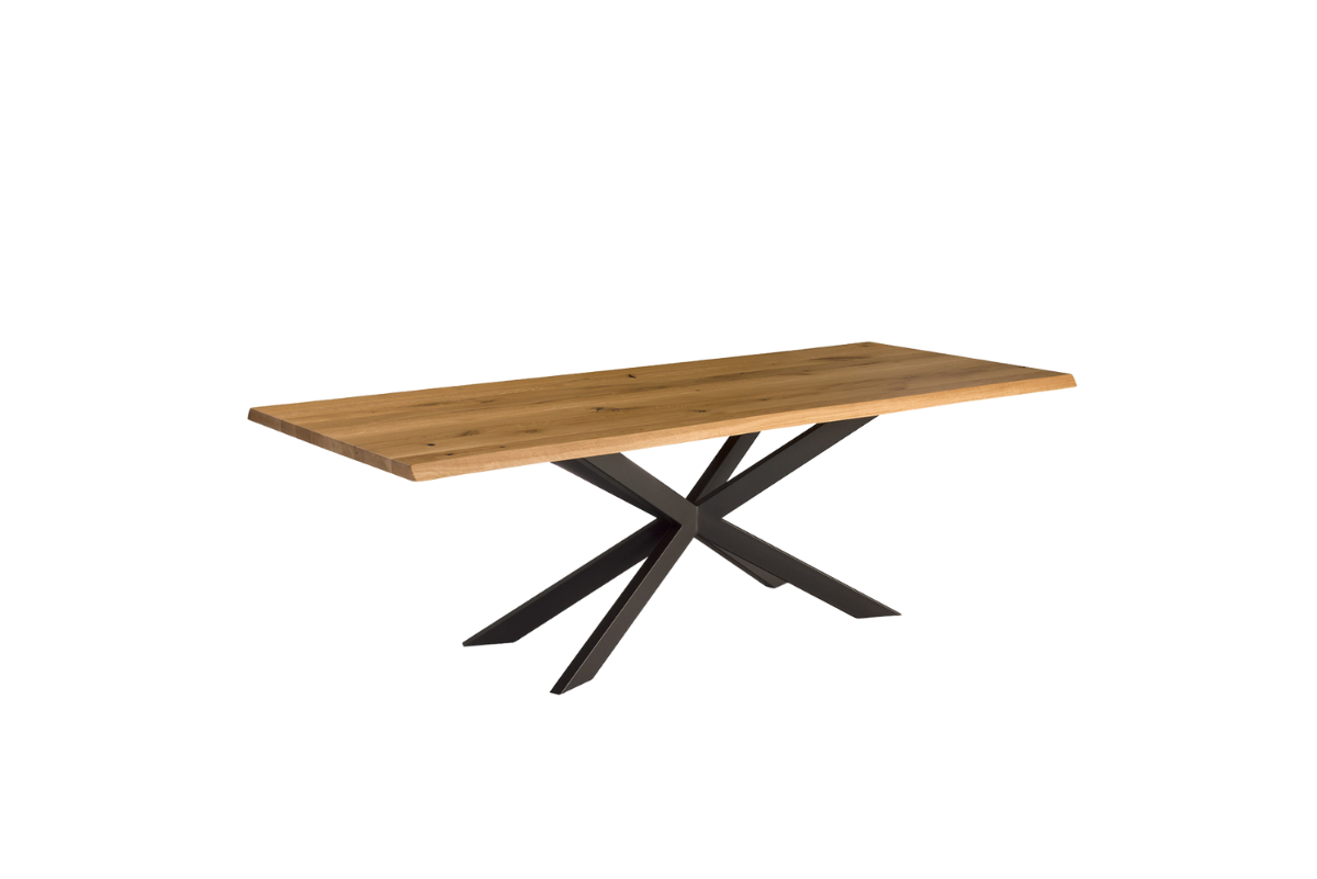Luksusowe, drewniane, rustykalne stoły do jadalni i salonu wykonane z litego drewna na zamówienienie | Remo Meble